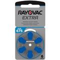 Rayovac Blue (size 675) Hearing Aid Batteries (6 pack)